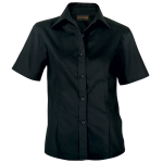 Brushed Cotton Twill Blouse Short Sleeve Ladies