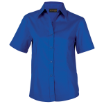 Brushed Cotton Twill Blouse Short Sleeve Ladies