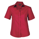 Brushed Cotton Twill Blouse Short Sleeve Ladies